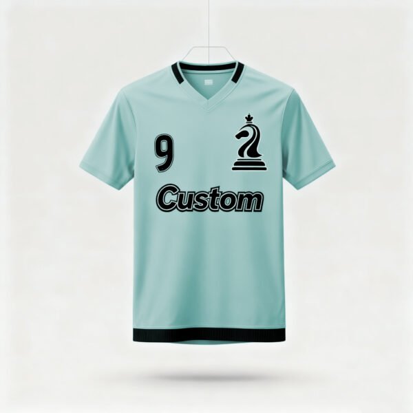 1219JTJTJT (5) Cyan factory direct sales team football suit set sports shirt European Cup fan breathable quick drying training suit team uniform