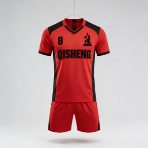 Customized Soccer Jersey Thailand Quality Custom Silver RED Color Blocking Team Football Jerseys Sets