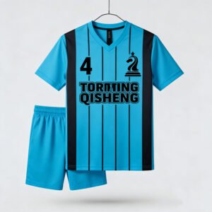 Customized Soccer Jersey Thailand Quality Custom Crimson Blue Color Blocking Team Football Jerseys Sets