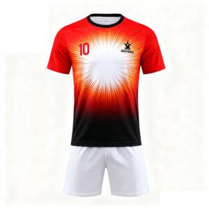 龙哥 (22) 2025-2026 Collection Color blocking of red, black and white Casual Sports Tracksuit