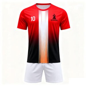 2025-2026 Collection Black, Red and White color blocking Casual Sports Tracksuit